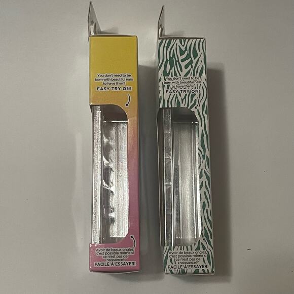 2 NEW IN BOX DVF Target Sally Hansen patterned fake nails almond shape 2 boxes - Picture 2 of 4